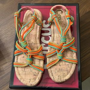 Circus Sam Edelman Athena Espadrille multicolored women sandals size 8 brand new